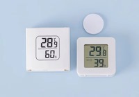 Mini hygromètre numérique d'intérieur, thermomètre en plastique pour usage domestique, mesure de la température et de l'humidité pour la maison
