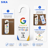 Carte de visite professionnelle NFC SIKA pour hôtel, carte PVC ISO avec code QR, étanche, carte de membre avec étiquette « Ne pas déranger »