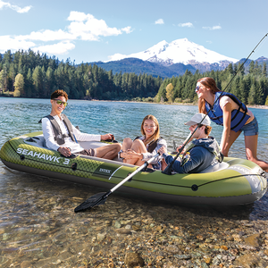 INTEX 66333NP <span class=keywords><strong>Seahawk</strong></span> <span class=keywords><strong>3</strong></span> Aufblasbares Boot-Set für <span class=keywords><strong>3</strong></span> Personen, Angelboot mit Rudern & Handpumpe, Robustes PVC-Schlauchboot - Product Image 5
