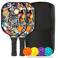 Raquette de pickleball MST en fibre de verre, noyau en nid d'abeille de 16 mm, écologique, durable, personnalisable, raquette de compétition professionnelle pour adultes