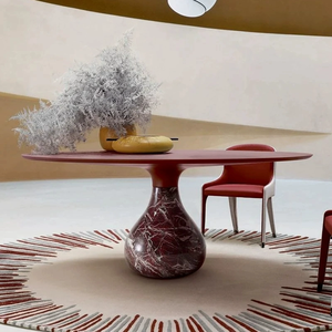 Table <span class=keywords><strong>à</strong></span> <span class=keywords><strong>manger</strong></span> ronde en marbre italien de luxe <span class=keywords><strong>moderne</strong></span>, maison, villa, restaurant, <span class=keywords><strong>Roche</strong></span> <span class=keywords><strong>Bobois</strong></span>, château, table <span class=keywords><strong>à</strong></span> <span class=keywords><strong>manger</strong></span> haut de gamme en forme de goutte d'eau - Product Image 3