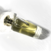 Emballage d'épices le plus vendu de 100ml bouteille en verre cylindrique transparente transparente bouteilles d'huile de parfum vides emballage de parfum de voiture