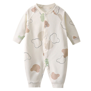 Tutina per Neonati Primavera Autunno Inverno 2025, Unisex, in Cotone Senza Cuciture, Chiusura a Bottoni, Abbigliamento per Arrampicata - Product Image 5