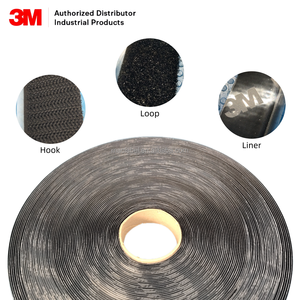 Mactape sj3572 Scotch-mate móc và vòng lặp Fastener hiệu suất cao màu đen mạnh mẽ áp lực nhạy cảm dính 3M Velcro Băng - Product Image 1