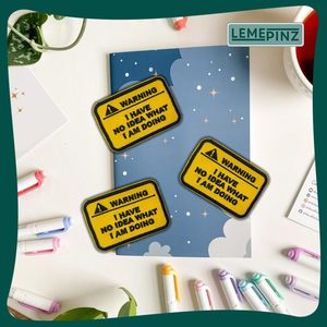 Parche de advertencia personalizado de 3 pulgadas, termoadhesivo o para coser, bordado para mochilas, vaqueros, sombreros y ropa. - Product Image 2