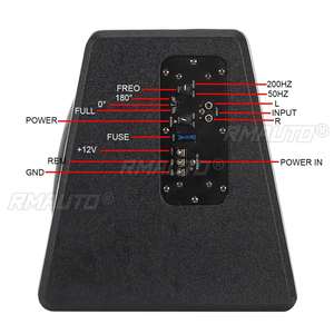 Subwoofer de voiture 10 pouces 900W HIFI, haut-parleur de basses fin sous le siège, amplificateur de puissance pour subwoofer de voiture, processeur audio - Product Image 4