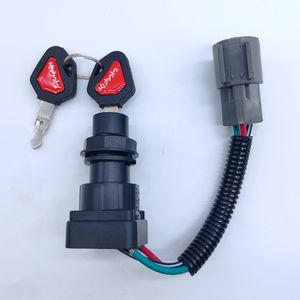 Interrupteur d'allumage d'excavatrice pour <span class=keywords><strong>Kubota</strong></span> U15 20 30 35 Kx155 161 interrupteur à clé de démarrage serrure de porte électrique - Product Image 4