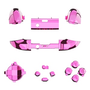 Boutons de remplacement chromés roses pour manettes Xbox Series X S : gâchettes, croix directionnelle, ABXY, Start, Retour, Sync, Share - Product Image 1