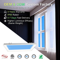 Panneau lumineux de plafond LED ciel bleu, luminaire de puits de lumière artificiel avec effet d'éclairage naturel pour usage résidentiel et professionnel