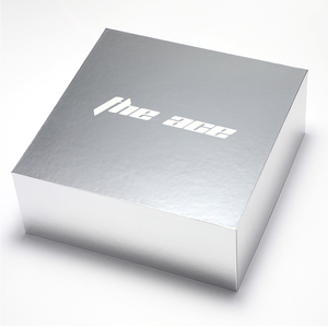 Custom logo Luxury Men Belt Gift Paper <strong>Box</strong> Bright <strong>Silver</strong> Cardboard Paper <strong>Box</strong> with Lid - Product Image 1