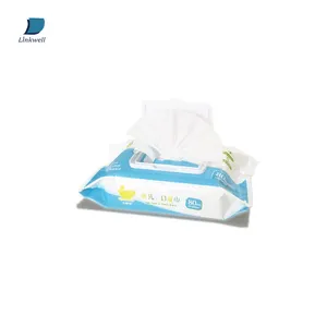 Quality Disposable Non Woven Aloeberra Jojaba Oil Unscented 80 Pcs Baby Hand Mouth Wipes Manufacturer