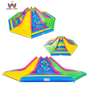 Grande <span class=keywords><strong>structure</strong></span> de jeu <span class=keywords><strong>gonflable</strong></span> pour enfants avec mur d'escalade et toboggan multicolores pour fêtes en plein air / <span class=keywords><strong>location</strong></span> - Product Image 1