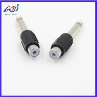 Connecteur Audio 6.35mm mâle à 3.5mm femelle amplificateur casque adaptateur Audio prise 3.5mm vers fiche banane