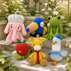 Goode Lindo Juguete <span class=keywords><strong>de</strong></span> Peluche <span class=keywords><strong>de</strong></span> Gusano <span class=keywords><strong>de</strong></span> <span class=keywords><strong>Manzana</strong></span> Tejido a Crochet Hecho a Mano, Muñeco <span class=keywords><strong>de</strong></span> Oruga Suave y Adorable para Niños, Regalo <span class=keywords><strong>de</strong></span> Cumpleaños, Decoración del Hogar - Product Image 1