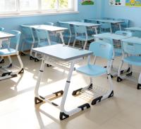 Mobilier scolaire moderne en métal : Ensemble bureau et chaise individuels pour élèves