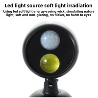 Lampe de nuit à piles sèches 180 degrés COB LED PIR activée par le mouvement Spot Sensor Cabinet Lamp Night Light