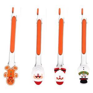 Pinzas Multifuncionales para Alimentos de 9 Pulgadas, Serie Navideña, Pinzas Creativas para Pan y Carne, Pinzas para Barbacoa al Aire Libre, Aptas para Alimentos - Product Image 5
