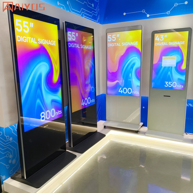 Floor Standing 43 Inch Capacitive Touch Screen for Advertising Digital Signage Totem Floor Stand Advertising Player Lcd Kiosk