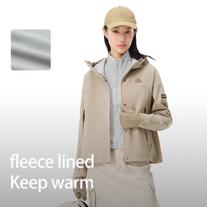 PELLIOT Women Soft Shell Outdoor Sports Running Jogging No-<strong>pilling</strong> Soft Shell Fleece Lining <strong>Jackets</strong> - Product Image 2