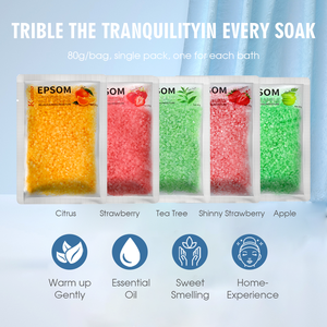 <span class=keywords><strong>Sel</strong></span> de Bain aux Fraises Kanho 80g, <span class=keywords><strong>Sel</strong></span> Océan Naturel sans Irritation, Bain Relax, Bain aux Herbes <span class=keywords><strong>Epsom</strong></span>, <span class=keywords><strong>Sel</strong></span> de Mer aux Herbes - Product Image 3