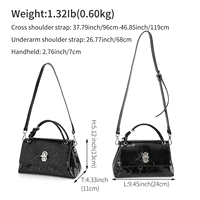 Tas Tangan Fashion Kulit Sapi Retak Baru Tas Ketiak Wanita Mewah Ringan Serbaguna Selempang Bahu Kotak Kecil