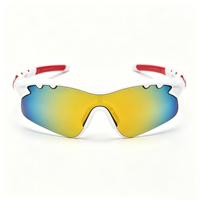Lunettes de soleil de cyclisme GL9302 pour hommes et femmes, lunettes de sport UV400, lunettes PC pour VTT, verres miroir jaunes transparents