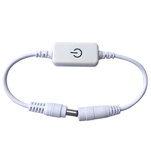 LED Strip Lights <span class=keywords><strong>Dimmer</strong></span> với cảm ứng thiết bị chuyển mạch Inline On/Off chuyển đổi cáp <span class=keywords><strong>DC</strong></span> cắm nối điều chỉnh độ sáng Diming điều khiển - Product Image 4