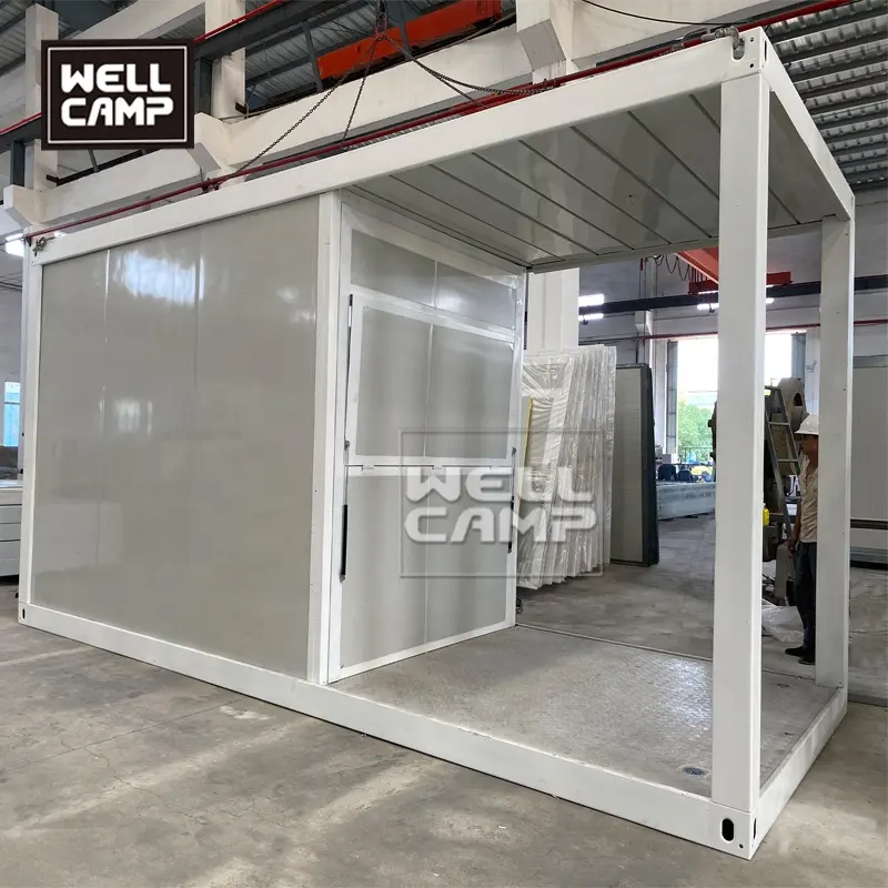Wellcamp Container Shop in Prefab House Mobile Flat Pack Container Villa Sentry Box Guard House Toilet Modern Hotel Office Mall