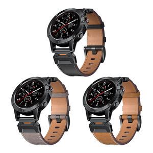 Marque 22mm 26mm cuir montre intelligente sangles <span class=keywords><strong>ceinture</strong></span> pour <span class=keywords><strong>Garmin</strong></span> Fenix 5 6x 7x Forerunner 945 955 965 - Product Image 5