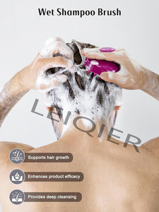 Cepillo de Silicona Suave con Logotipo Personalizado, Masajeador de Cuero Cabelludo, Eliminador de Caspa, para Todo Tipo de Cabello, Exfoliante Capilar - Product Image 4