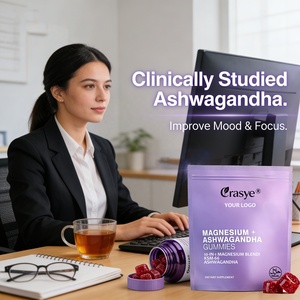 OEM/ODM 10-en-1 Gommes au complexe de magnésium avec Ashwagandha et L-Théanine - Soulagement du stress, soutien osseux et relaxation - Product Image 6
