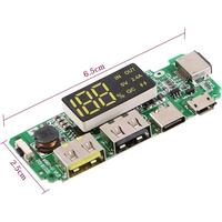 Carte de charge 18650 double USB 5V 2.4A pour batterie au lithium 18650, module de banque d'alimentation mobile avec protection de circuit