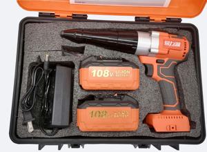 Binli-pistola remachadora eléctrica sin escobillas de 21V, pistola remachadora eléctrica de hierro, aluminio y acero inoxidable - Product Image 5