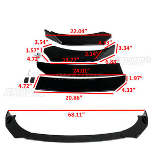 Divisor de Parachoques Delantero para Coche, Alerón, Kit de Carrocería, Difusor de Parachoques, Universal para SEAT LEON FR 5F MK3 MK3.5 MK5 para Ibiza 6J 6L - Product Image 6