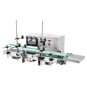 Automatic Head Liquid Filling Machine with PLC Control Peristaltic <b>Pump</b> Magnetic <b>Pump</b> Conveyor Belt Filling Machine - Product Image 1
