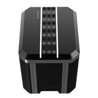 Alseye pendingin CPU, kipas pendingin PC Intel AMD Universal 4 pipa LED RGB performa tinggi 180W