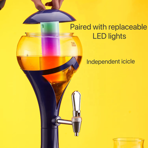 Torre di Birra LED Personalizzata a Tema Calcio 1.5L, Dispenser da Tavolo con Nucleo Refrigerante, Illuminato, per Bar Sportivi e Feste a Tema Calcio - Product Image 4