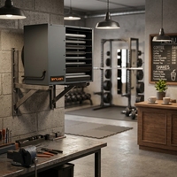 Chauffage industriel indirect au gaz naturel LENUAN 40KW pour atelier, entrepôt, salle de travail, équipement de chauffage d'usine
