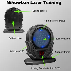 Bersaglio a induzione Laser nuovo bersaglio per la pratica del punteggio elettrico con attrezzatura per l'allenamento Laser del giocattolo di intrattenimento Indoor sonoro