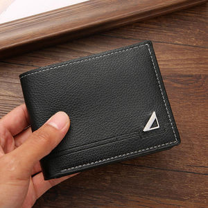 Portefeuille Homme Tendance et Décontracté à Motif Litchi, Nouveau Modèle Très Vendu, Portefeuille Court Souple avec Multiples Emplacements pour Cartes - Product Image 4