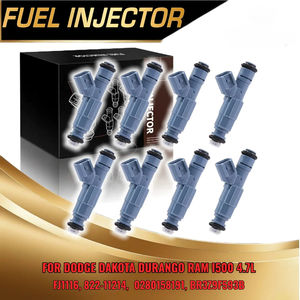8 injecteurs de carburant pour Jeep Grand Cherokee pour Dodge <span class=keywords><strong>Ram</strong></span> <span class=keywords><strong>1500</strong></span> <span class=keywords><strong>2001</strong></span> 2007 4.7L <span class=keywords><strong>V8</strong></span> 82211149 0280155849 - Product Image 1