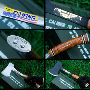 Hacha para exteriores, martillo geológico American Estwing, hacha East Wing, hacha para exploración y arqueología, hacha de madera para ingeniero de campamentos - Product Image 2