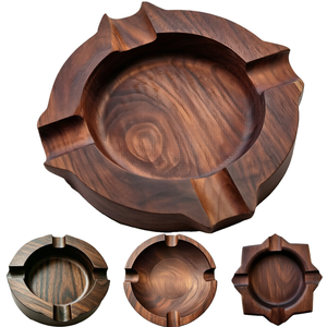 Lockable Outdoor Wooden Round Morden Luxury Desktop Ashtray <b>Cigarette</b> <b>Bin</b> in Communal Smoking Areas - Product Image 1