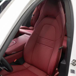 Sièges électriques de remplacement haut de gamme pour Porsche, en cuir perforé rouge <span class=keywords><strong>Bordeaux</strong></span>, sièges de luxe - Product Image 1