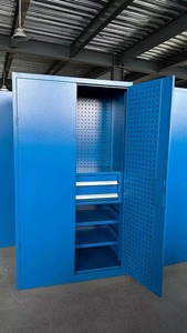 Armoire de rangement métallique robuste pour <span class=keywords><strong>garage</strong></span>, capacité de charge de 200 kg par étagère, 1800*1000*500, pour atelier - Product Image 5