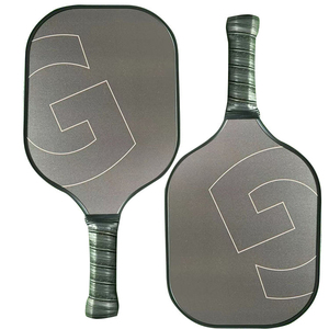 Nouvelle pagaie de pickleball en fibre de carbone brute 2026. Poignée noire avec protection des bords. Raquette de pickleball professionnelle pour adultes. - Product Image 3