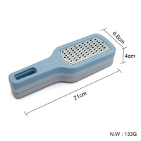 Traditionele Roestvrijstalen Kaasrasp Gember Knoflook Chopper Nootmuskaat Wasabi Rasp Zester Set
