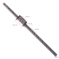 Guía Lineal KGT MGN12 550-1000mm con Bloque MGN12H para Impresora 3D CNC y Proyectos de Bricolaje