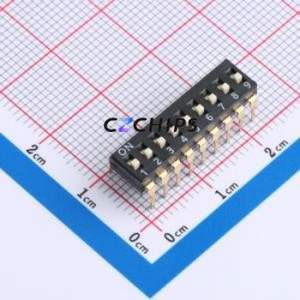 DSIC-C-09 DIP Switch Through hole Component (THT) Switch 9-Bit 2.54mm Black - Product Image 1