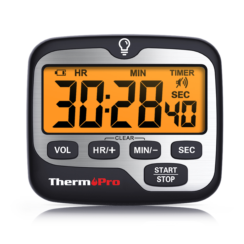 Китайский завод ThermoPro TM01 черный Мини цифровой кухонный таймер